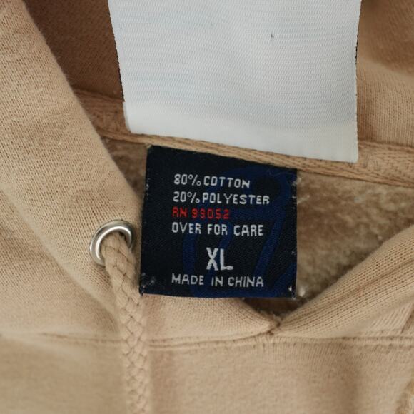 Oarsman 913 Hoodie Mens XL Beige Army 75 Fort Riley Big Red One 1st Infantry - Picture 6 of 11